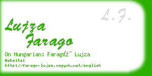 lujza farago business card